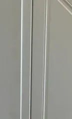 Close up of the infill panel sitting inline and flush with the door front